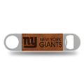 NFL Football New York Giants Brown Laser Engraved Bar Blade
