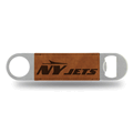 NFL Football New York Jets Brown Laser Engraved Bar Blade