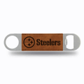 NFL Football Pittsburgh Steelers Brown Laser Engraved Bar Blade NFL Football Pittsburgh Steelers Brown Laser Engraved Bar Blade