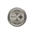 NFL Football Pittsburgh Steelers Standard Round Antique Auto Emblem NFL Football Pittsburgh Steelers Standard Round Antique Auto Emblem