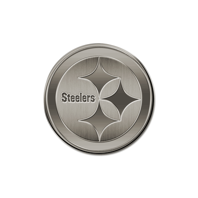 NFL Football Pittsburgh Steelers Standard Round Antique Auto Emblem