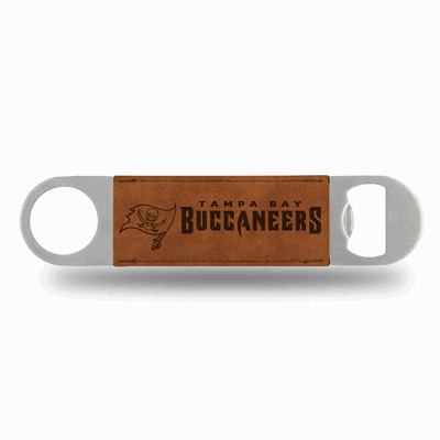 NFL Football Tampa Bay Buccaneers Brown Laser Engraved Bar Blade