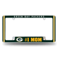 NFL Green Bay Packers #1 Mom Chrome Automotive License Plate Frame