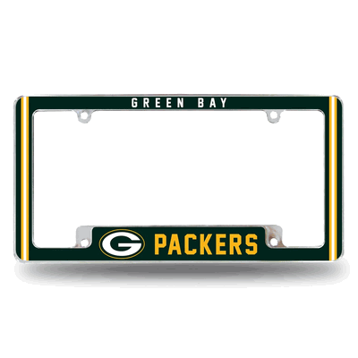 NFL Green Bay Packers Classic Chrome Automotive License Plate Frame