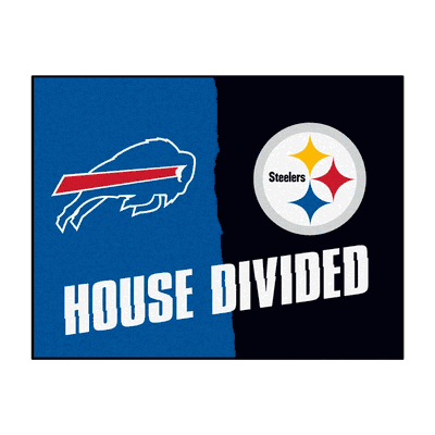 NFL House Divided - Bills / Steelers Rug