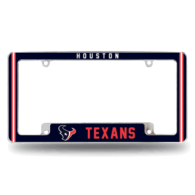 NFL Houston Texans Classic Chrome Automotive License Plate Frame