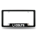 NFL Indianapolis Colts Black Chrome Automotive License Plate Frame NFL Indianapolis Colts Black Chrome Automotive License Plate Frame
