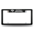 NFL Jacksonville Jaguars Black Chrome Automotive License Plate Frame NFL Jacksonville Jaguars Black Chrome Automotive License Plate Frame
