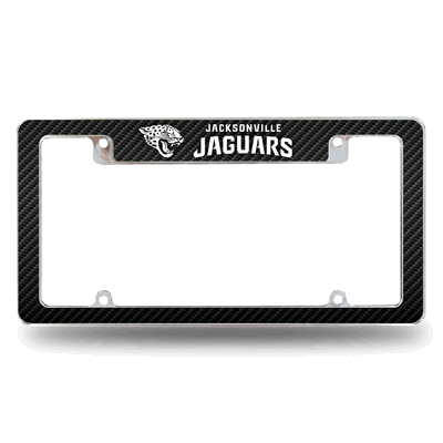 NFL Jacksonville Jaguars Black Chrome Automotive License Plate Frame