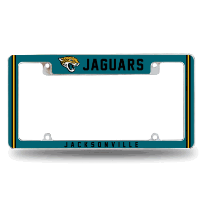 NFL Jacksonville Jaguars Classic Chrome Auto License Plate Frame