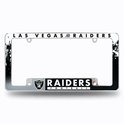 NFL Las Vegas Raiders Primary Chrome Automotive License Plate Frame