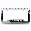 NFL Las Vegas Raiders Primary Chrome Automotive License Plate Frame NFL Las Vegas Raiders Primary Chrome Automotive License Plate Frame