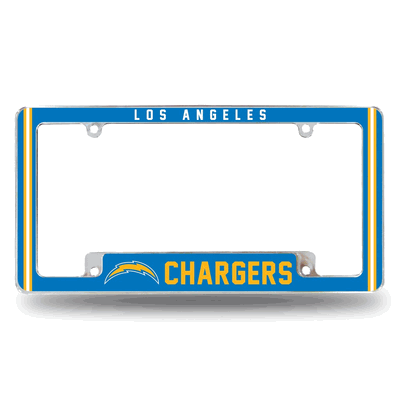 NFL Los Angeles Chargers Classic Chrome Auto License Plate Frame