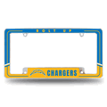 NFL Los Angeles Chargers Two-Tone Chrome Auto License Plate Frame