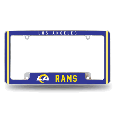NFL Los Angeles Rams Classic Chrome Automotive License Plate Frame