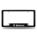 NFL Minnesota Vikings Black Chrome Automotive License Plate Frame