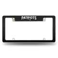 NFL New England Patriots Black Chrome Automotive License Plate Frame