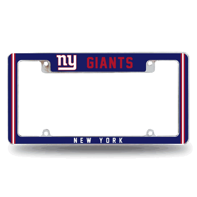 NFL New York Giants Classic Chrome Automotive License Plate Frame