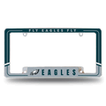 NFL Philadelphia Eagles Two-Tone Chrome Auto License Plate Frame