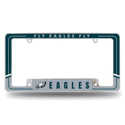 NFL Philadelphia Eagles Two-Tone Chrome Auto License Plate Frame