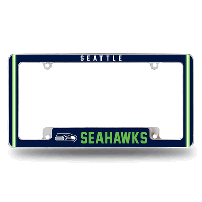 NFL Seattle Seahawks Classic Chrome Automotive License Plate Frame