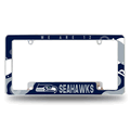 NFL Seattle Seahawks Wave Chrome Automotive License Plate Frame NFL Seattle Seahawks Wave Chrome Automotive License Plate Frame