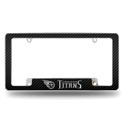 NFL Tennessee Titans Black Chrome Automotive License Plate Frame