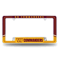 NFL Washington Commanders Two-Tone Chrome Auto License Plate Frame