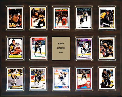 NHL 16"x20" Mario Lemieux Pittsburgh Penguins 14-Card Plaque