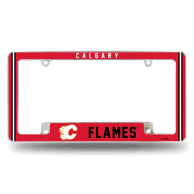 NHL Calgary Flames Classic Chrome Automotive License Plate Frame