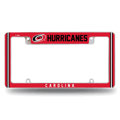 NHL Carolina Hurricanes Classic Chrome Automotive License Plate Frame