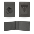 NHL Chicago Blackhawks Black Laser Engraved Front Pocket Wallet NHL Chicago Blackhawks Black Laser Engraved Front Pocket Wallet