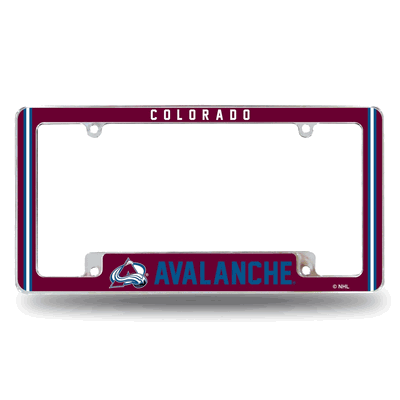 NHL Colorado Avalanche Classic Chrome Automotive License Plate Frame