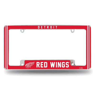 NHL Detroit Red Wings Classic Chrome Automotive License Plate Frame