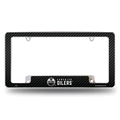 NHL Edmonton Oilers Black Chrome Automotive License Plate Frame