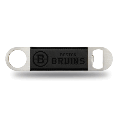 NHL Hockey Boston Bruins Black Laser Engraved Bar Blade