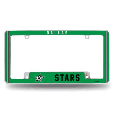 NHL Hockey Dallas Stars Classic Chrome Automotive License Plate Frame