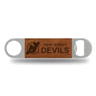 NHL Hockey New Jersey Devils Brown Laser Engraved Bar Blade