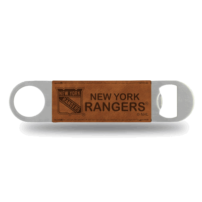 NHL Hockey New York Rangers Brown Laser Engraved Bar Blade
