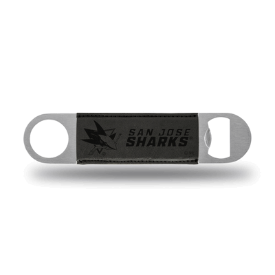 NHL Hockey San Jose Sharks Black Laser Engraved Bar Blade