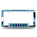 NHL Hockey Seattle Kraken Wave Chrome Automotive License Plate Frame NHL Hockey Seattle Kraken Wave Chrome Automotive License Plate Frame