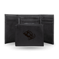 NHL Hockey Utah Mammoth Black Laser Engraved Faux Leather Trifold