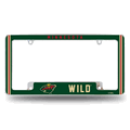 NHL Minnesota Wild Classic Chrome Automotive License Plate Frame NHL Minnesota Wild Classic Chrome Automotive License Plate Frame