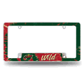 NHL Minnesota Wild Tie Dye Chrome Automotive License Plate Frame NHL Minnesota Wild Tie Dye Chrome Automotive License Plate Frame