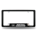 NHL Montreal Canadiens Black Chrome Automotive License Plate Frame NHL Montreal Canadiens Black Chrome Automotive License Plate Frame