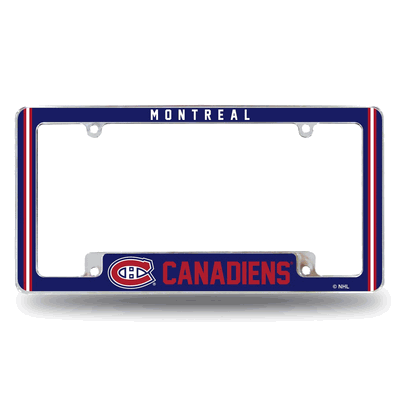 NHL Montreal Canadiens Classic Chrome Automotive License Plate Frame