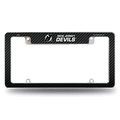 NHL New Jersey Devils Black Chrome Automotive License Plate Frame NHL New Jersey Devils Black Chrome Automotive License Plate Frame