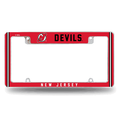 NHL New Jersey Devils Classic Chrome Automotive License Plate Frame