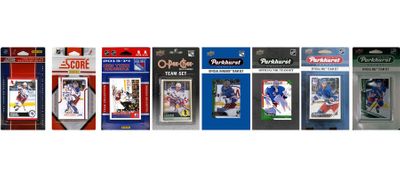 NHL New York Rangers 8 Different Licensed Trading Card Team Sets