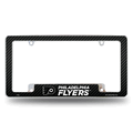 NHL Philadelphia Flyers Black Chrome Automotive License Plate Frame NHL Philadelphia Flyers Black Chrome Automotive License Plate Frame